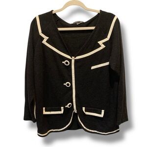 Forever 21 Women's Blazer Style Knit Sweater Size Lrg